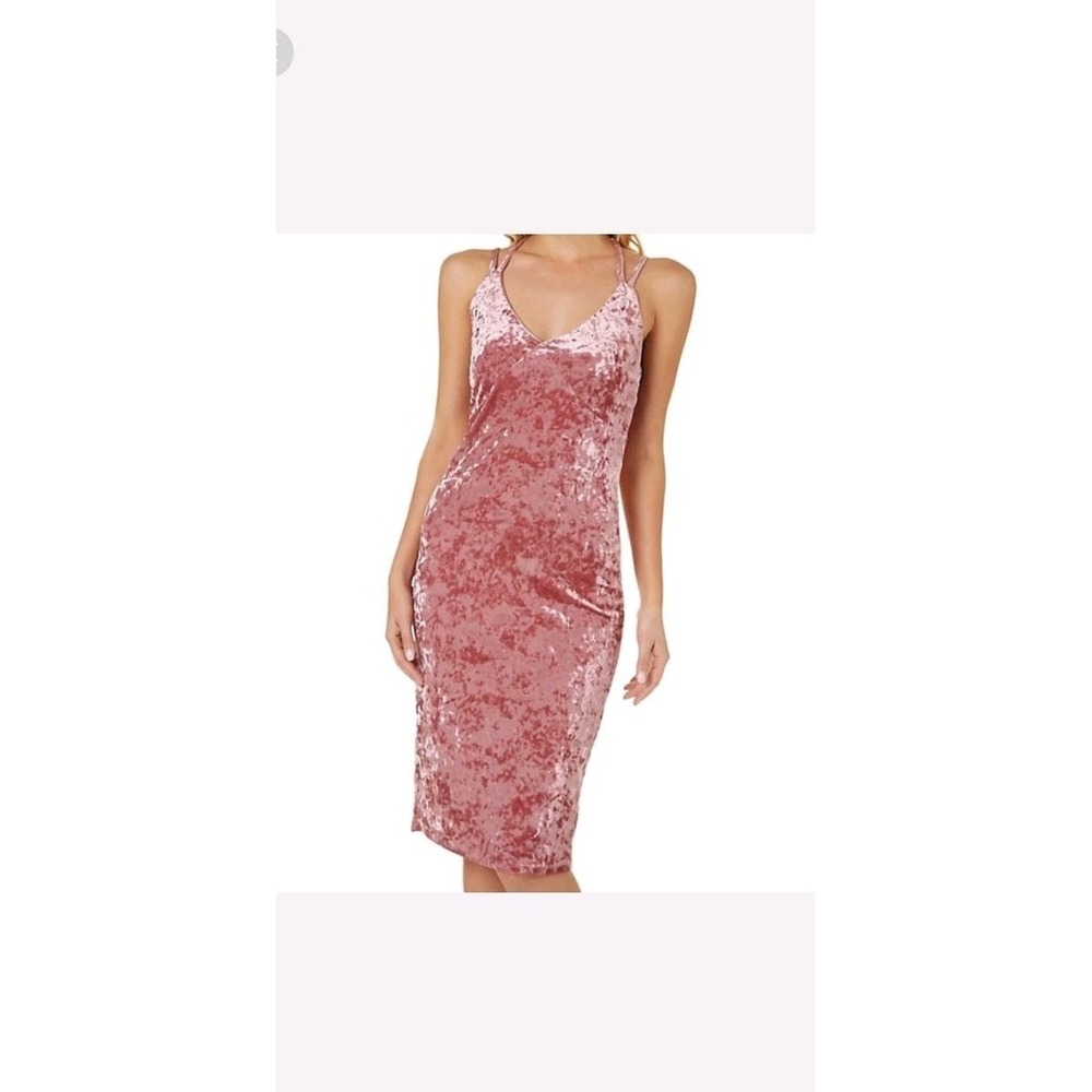 Derek Heart Velvet Burnout Babydoll Y2K Bodycon Mini Dress Size 0 XS
